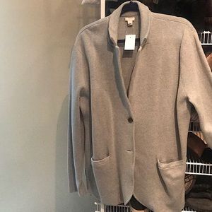 Heavy knit JCrew blazer.  2 button closure